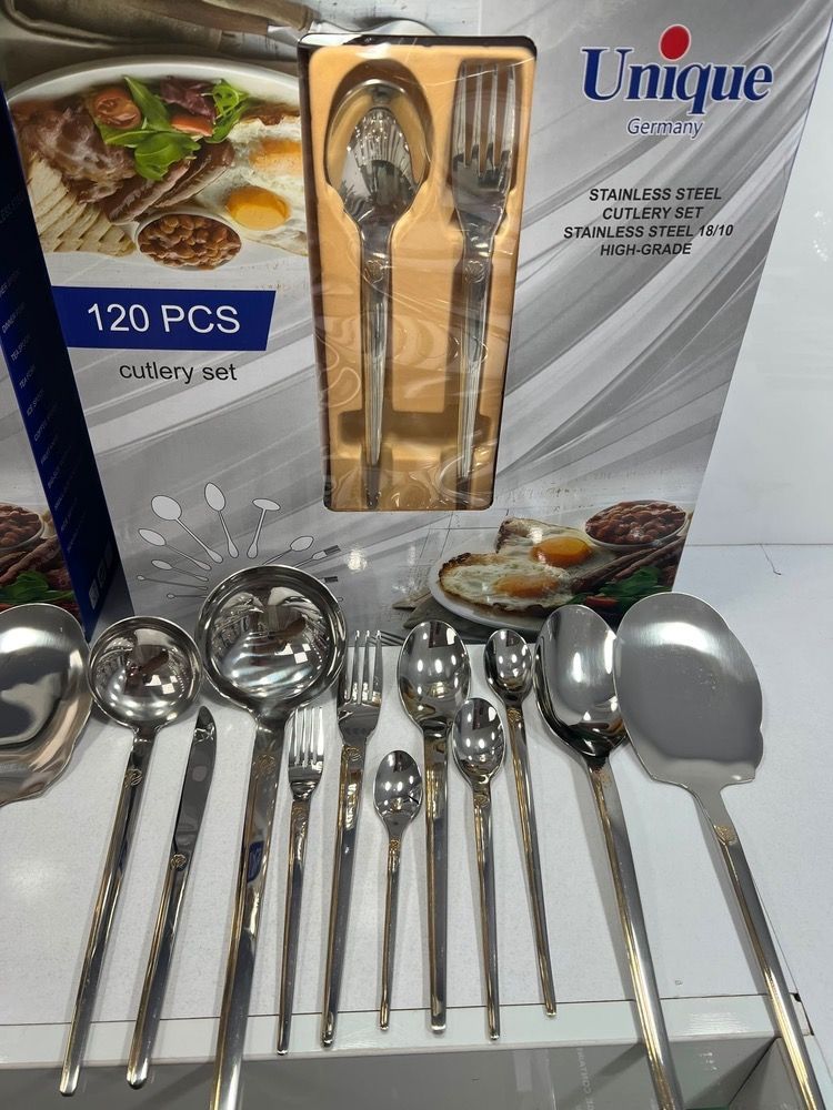 سرویس 120پارچه دهنه اروپایی نیمه طلایی